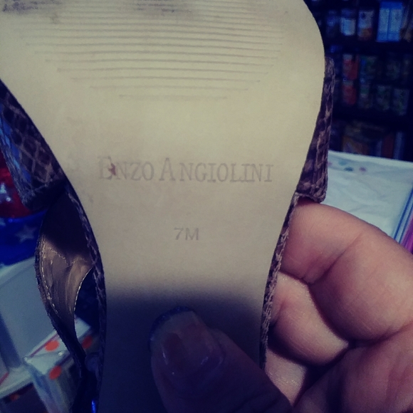 Enzo Angiolini snake skin heels - Picture 4 of 8